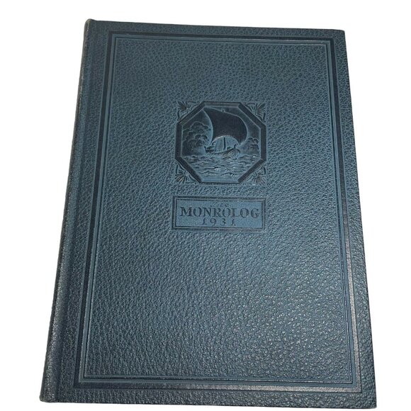 Monroe High School Yearbook Rochester New York 1931 Monrolog Hardback u - Picture 1 of 12